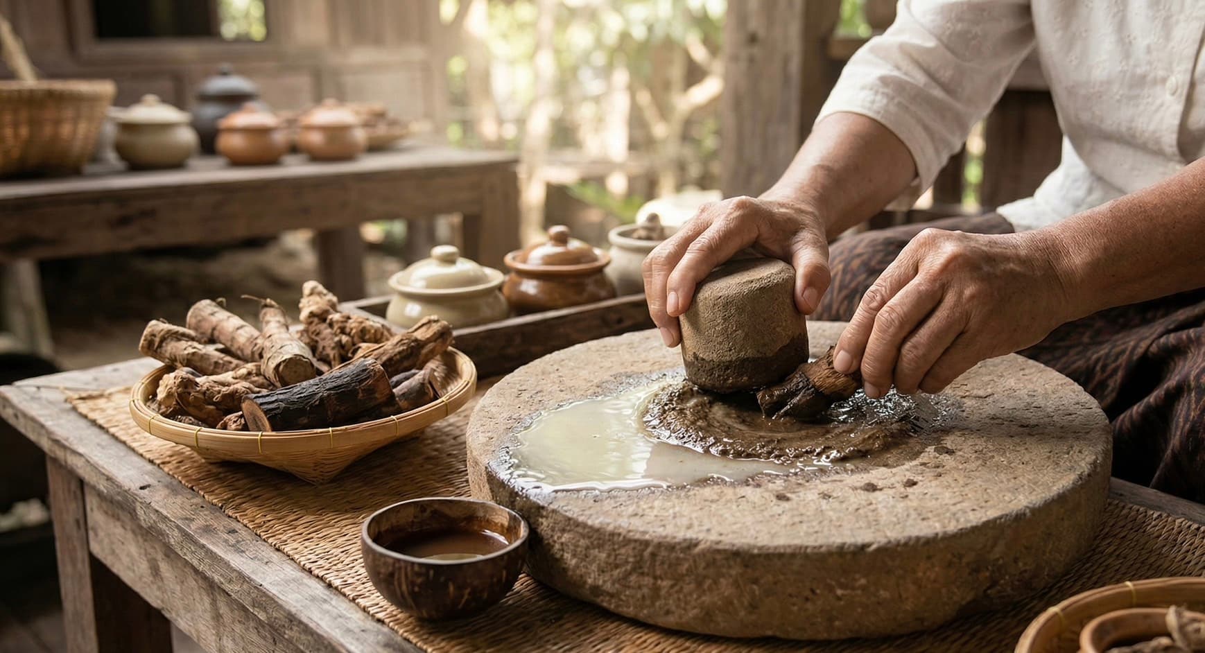 ภูมิปัญญา "ยาฝน": ศิลปะการสกัดยาสมุนไพรจากรากไม้และแก่นไม้