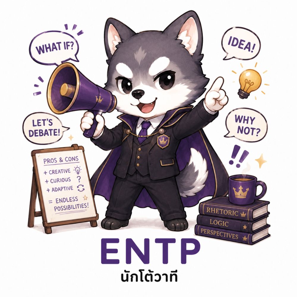 บุคลิกภาพ MBTI ENTP — นักโต้วาที