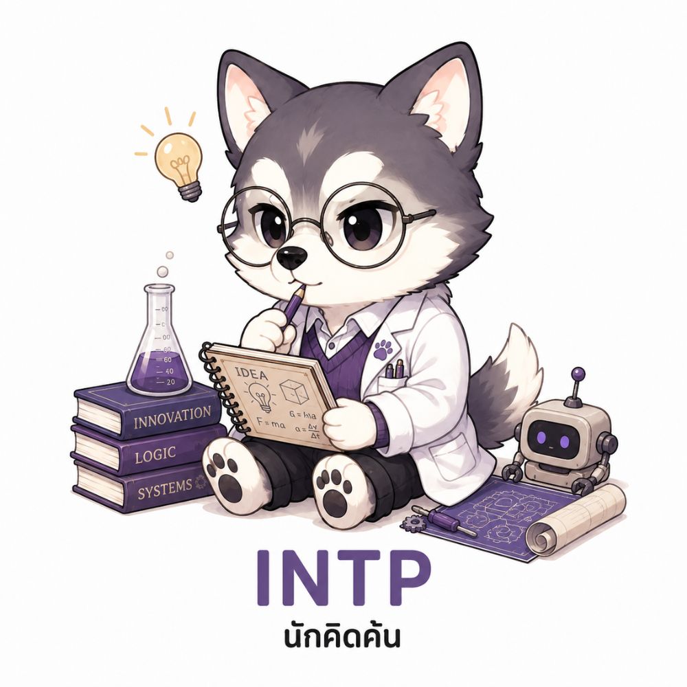 บุคลิกภาพ MBTI INTP — นักคิดค้น